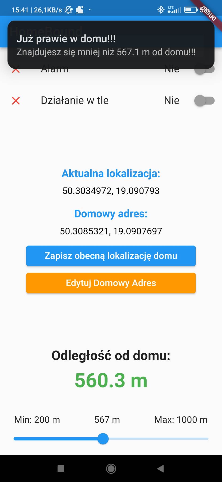 Zrzut ekranu projektu 1